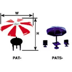 Plastruct 94750 G 3-1/4" x 4" Umbrella Table Set - Your Source for Gaming Essentials* Trains