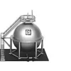 Plastruct 01026 HO 5" x 5" x 6" Spherical Storage Tank Kit - Your Source for Gaming Essentials* Trains