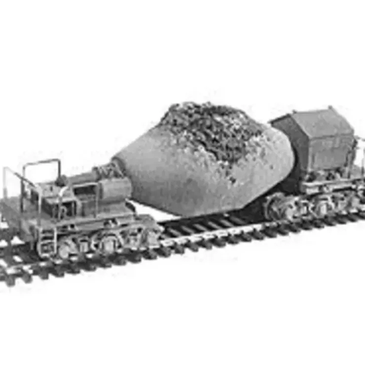Plastruct 1040 HO 6-1/4" x 1-3/4" x 1-3/4" Steel Mill Hot Metal Bottle Car Kit - Your Source for Gaming Essentials* Trains