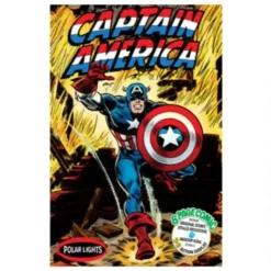 Polar Lights 856 1:8 Capain America Comic Book Scene Plastic Model Kit - Your Source for Gaming Essentials* Trains