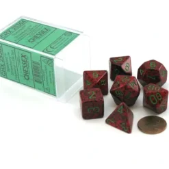 Dice>Polyhedral 7-Die Chessex Dice Set - Speckled Strawberry - Your Source for Gaming Essentials