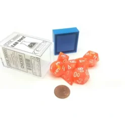 Dice>Polyhedral 7-Die Festive Lab Dice Chessex Dice Set - Dahlia with White Numbers - Your Source for Gaming Essentials