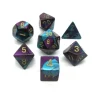 Dice>Polyhedral 7-Die Gemini Chessex Dice Set - Purple-Teal with Gold Numbers - Your Source for Gaming Essentials