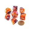 Dice>Polyhedral 7-Die Gemini Lab Dice 3 Set with Black Light Reactive - Orange-Purple - Your Source for Gaming Essentials
