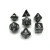 Dice>Polyhedral 7-Die Glitter Dice Set - Black - Your Source for Gaming Essentials