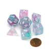 Dice>Polyhedral 7-Die Nebula Lab Dice 2 Chessex Dice Set Luminary-Wisteria with White - Your Source for Gaming Essentials