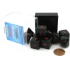 Dice>Polyhedral 10-Die Opaque Dice Set in Case - Black with Red Numbers - Your Source for Gaming Essentials