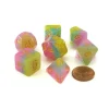 Dice>Polyhedral 7-Piece Layered Dice Set - Pastels - Your Source for Gaming Essentials