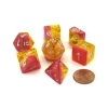 Dice>Polyhedral 7-Piece Layered Dice Set - Yellow Rose - Your Source for Gaming Essentials