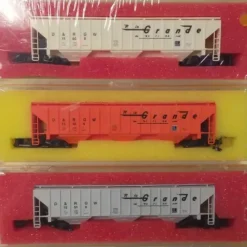 Precision Masters 1503 N Scale Rio Grande 3 Bay Covered Hopper 3-Car Kit Set MT/Box - Your Source for Gaming Essentials* Trains
