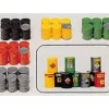 Preiser 17101 HO Assorted Colorful Metal Drums Plastic Model Kit (Set of 30) - Your Source for Gaming Essentials* Trains