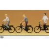 Preiser 10336 HO Bicycles Riders Figures (Set of 3) - Your Source for Gaming Essentials* Trains