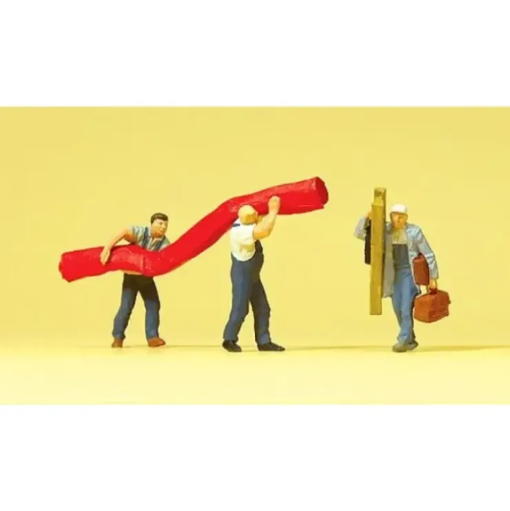 Preiser 10568 HO Carpet Installers Figures (Set of 3) - Your Source for Gaming Essentials* Trains