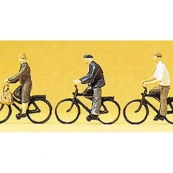 Preiser 10333 HO Cyclists Figures with Bike (Set of 3) - Your Source for Gaming Essentials* Trains