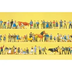 Preiser 13001 HO Farm Set Figures with Animals & Accessories (Set of 60) - Your Source for Gaming Essentials* Trains