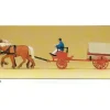 Preiser 30429 HO Horse Drawn 1900 Coal Tender Fire Wagon with Driver Figure - Your Source for Gaming Essentials* Trains