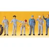 Preiser 14130 HO Mechanics Figures (Set of 6) - Your Source for Gaming Essentials* Trains
