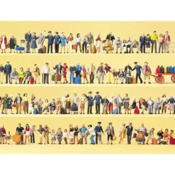Preiser 13000 HO Railroad Personel, Travelers & Passers-By Figures (Set of 100) - Your Source for Gaming Essentials* Trains
