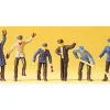 Preiser 14013 HO Railway Yard Workers Figures (Set of 6) - Your Source for Gaming Essentials* Trains