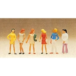 Preiser 10122 HO Standing Teenagers Figures (Set of 6) - Your Source for Gaming Essentials* Trains