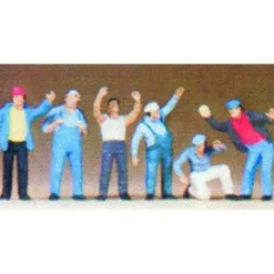 Preiser 10036 HO Standing Truck Drivers Figures (Set of 6) - Your Source for Gaming Essentials* Trains