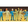 Preiser 10105 HO Steeplejacks Figures with Helmet & Overall (Set of 6) - Your Source for Gaming Essentials* Trains