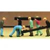 Preiser 10034 HO Track Worker Slepeer Layers Figures with Ties (Set of 6) - Your Source for Gaming Essentials* Trains