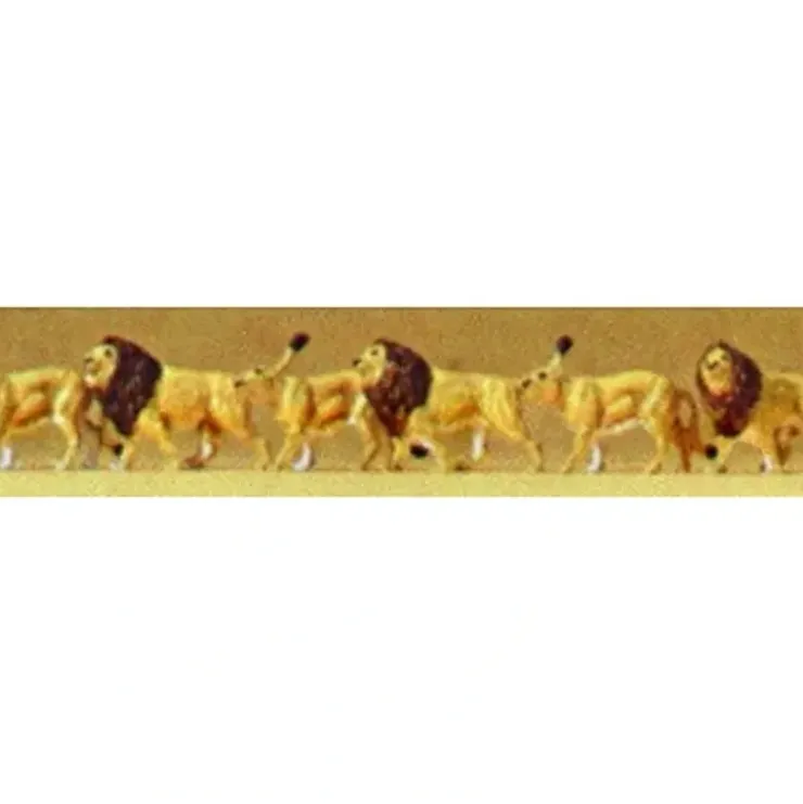 Preiser 79713 N Animals - Lions Figures (Set of 6) - Your Source for Gaming Essentials* Trains