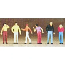 Preiser 79026 N Walking Passers-By Figures (Set of 6) - Your Source for Gaming Essentials* Trains