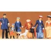 Preiser 65303 O 1900's Geman Policeman & Passers-By Figures (Set of 7) - Your Source for Gaming Essentials* Trains