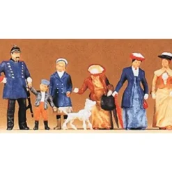 Preiser 65303 O 1900's Geman Policeman & Passers-By Figures (Set of 7) - Your Source for Gaming Essentials* Trains