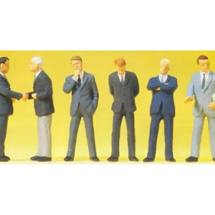 Preiser 68213 O Standing Businessmen in Suits Figures (Set of 6) - Your Source for Gaming Essentials* Trains