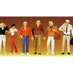 Preiser 68204 O Walking People Figures (Set of 6) - Your Source for Gaming Essentials* Trains