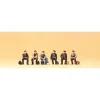 Preiser 88533 Z Seated Industrial Workers Figures (Set of 6) - Your Source for Gaming Essentials* Trains