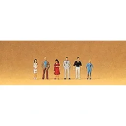 Preiser 88516 Z Standing Passers-By Figures (Set of 6) - Your Source for Gaming Essentials* Trains