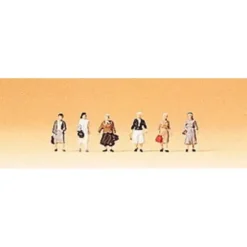 Preiser 88531 Z Walking Female Commuters Figures (Set of 6) - Your Source for Gaming Essentials* Trains