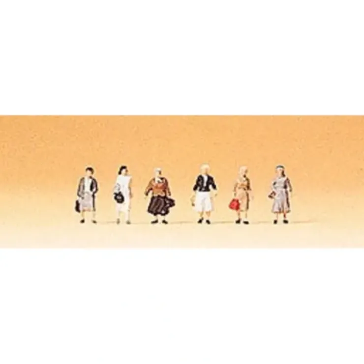 Preiser 88531 Z Walking Female Commuters Figures (Set of 6) - Your Source for Gaming Essentials* Trains