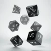 Dice>Q-Workshop Classic RPG Dice Set Black with White Etches (7 Piece Set) - Your Source for Gaming Essentials