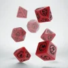Dice>Q-Workshop Dragons Dice Set Red with Black Etches (7 Piece Set) - Your Source for Gaming Essentials