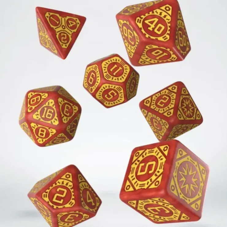 Dice>Q-Workshop Starfinder Dawn of Flame Dice Set (7 Piece Set) - Your Source for Gaming Essentials