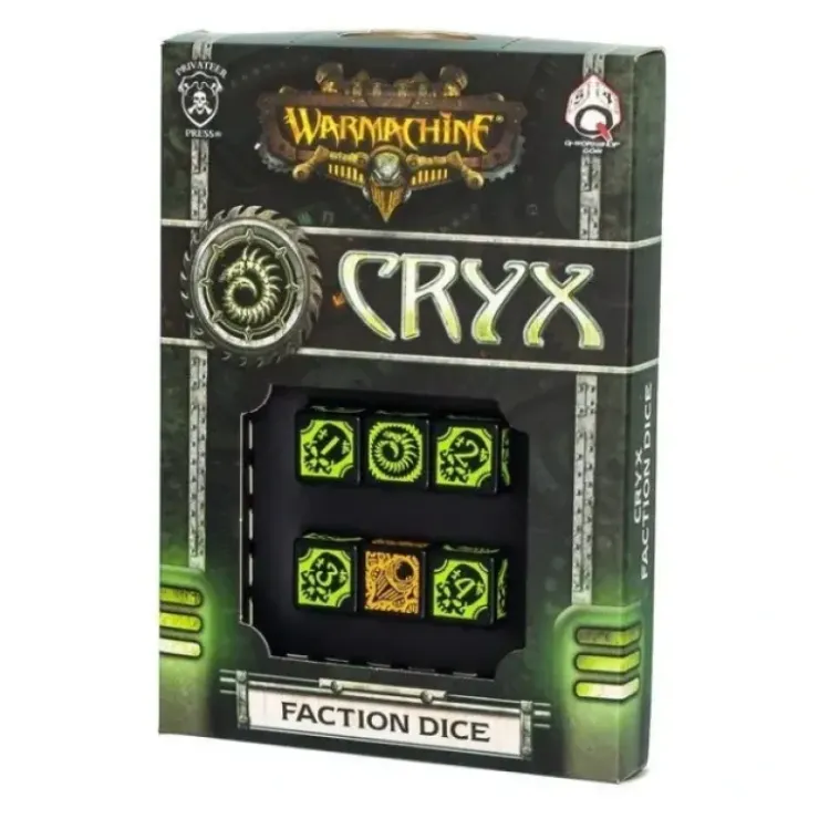 Dice>Q-Workshop Warmachine Cryx Faction Dice Set (6 Piece Set) - Your Source for Gaming Essentials
