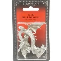 Tabletop Miniatures>Ral Partha Blue Dragon #01-139 Unpainted Classic Fantasy RPG D&D Metal Figure - Your Source for Gaming Essentials