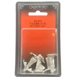 Tabletop Miniatures>Ral Partha Clerics (3 Pieces) #01-073 Unpainted Classic Fantasy RPG Metal Figure - Your Source for Gaming Essentials