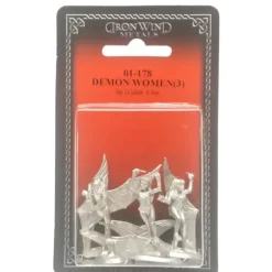 Ral Partha Demon Women (3 Pieces) #01-178 Unpainted Classic Fantasy Metal Figure - Your Source for Gaming Essentials* Tabletop Miniatures