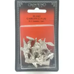 Tabletop Miniatures>Ral Partha Gargoyles (4 Pieces) #01-043 Unpainted Classic Fantasy Metal Figure - Your Source for Gaming Essentials