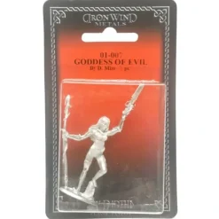 Tabletop Miniatures>Ral Partha Goddess Of Evil #01-007 Unpainted Classic Fantasy RPG Metal Figure - Your Source for Gaming Essentials