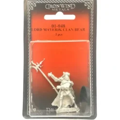 Tabletop Miniatures>Ral Partha Lord Maverik, Clan Bear 01-048 Unpainted Classic Fantasy Metal Figure - Your Source for Gaming Essentials