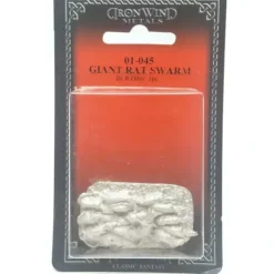 Tabletop Miniatures>Ral Partha Rat Swarm #01-045 Unpainted Classic Fantasy RPG D&D Metal Figure - Your Source for Gaming Essentials