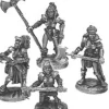 Tabletop Miniatures>Ral Partha Savage Sisters Female Mercenaries - 2 Humans, Half-Orc, Dwarf Figures - Your Source for Gaming Essentials