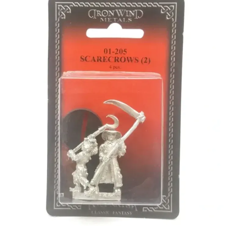 Tabletop Miniatures>Ral Partha Scarecrows (2 Pieces) #01-205 Unpainted Classic Fantasy Metal Figure - Your Source for Gaming Essentials